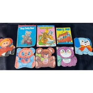 Vintage Children's Books Cloth Plastex Whitman 1970's Cloth Plastic Books (8)